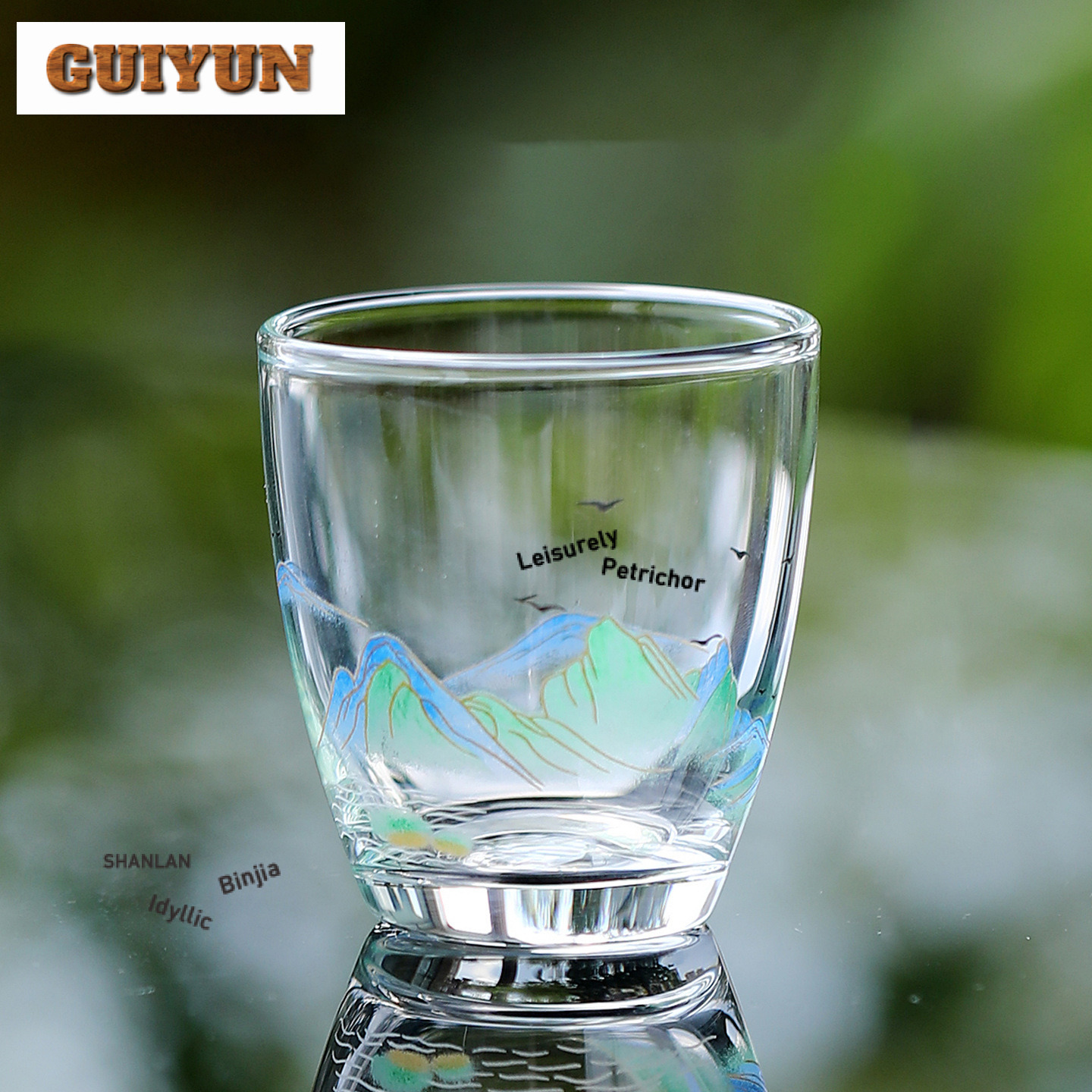 Vintage Collectible Glass - 50ml Thickened Glass Teacup Vintage Tea