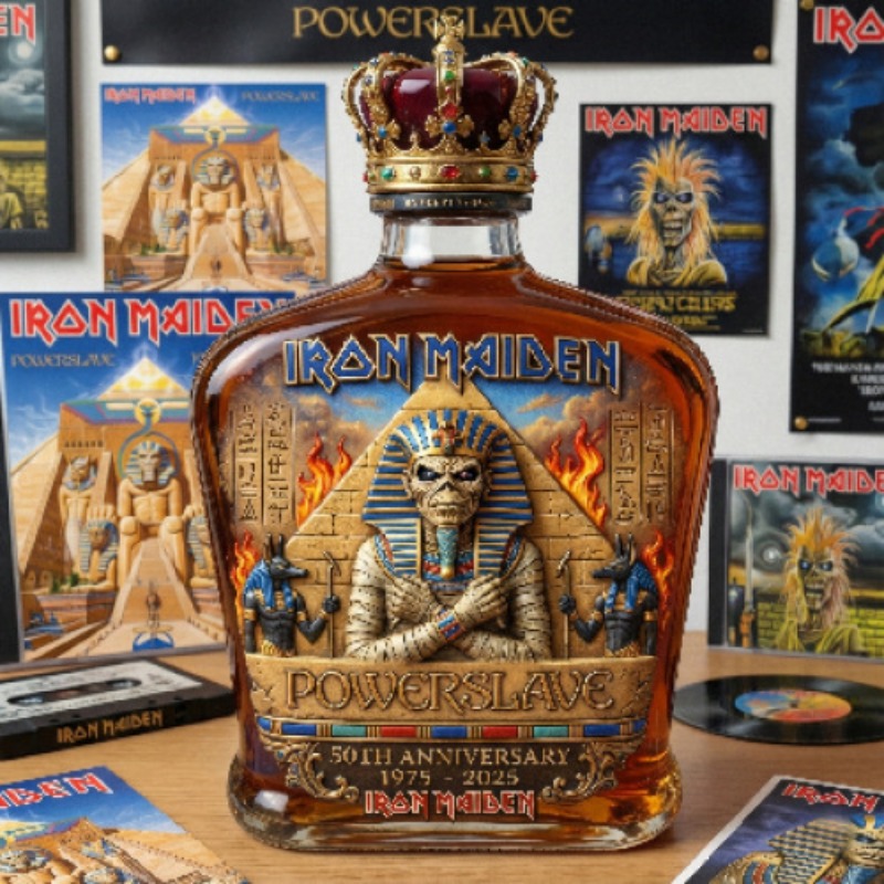 Vintage Collectible Glass - Vintage Rock Themed Mummy Sculpture Liquor