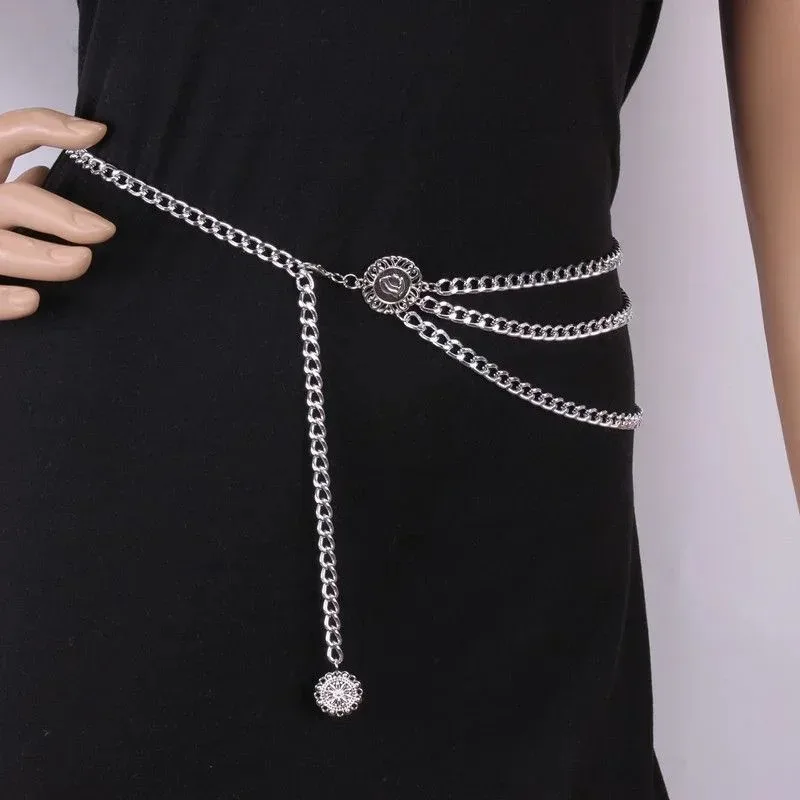 Vintage Collectible Coins - 2025 Punk Hip Hop Waist Chain
