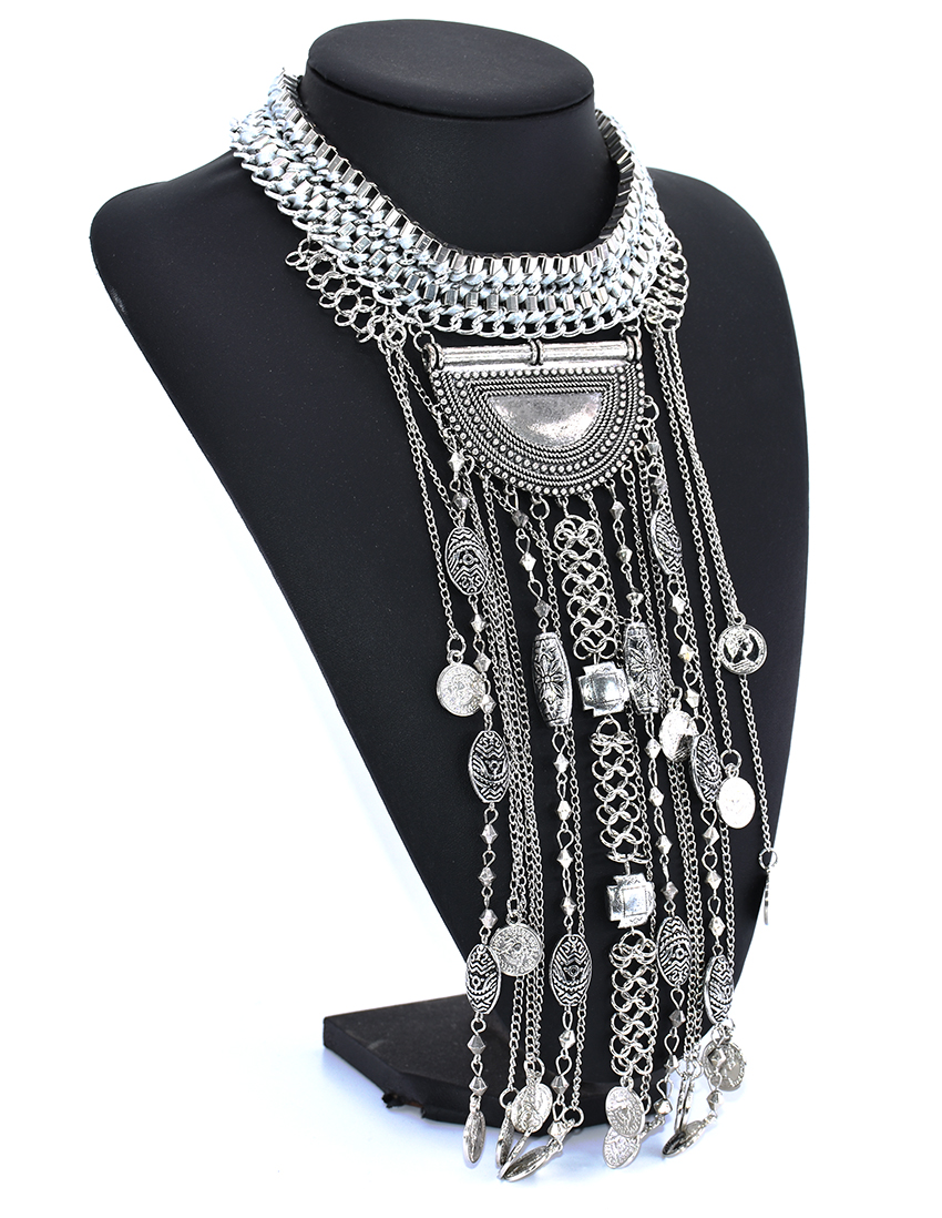 Classic Boho Ethnic Statement  - Vintage Collectible Coins บทวิจารณ์และราคา
