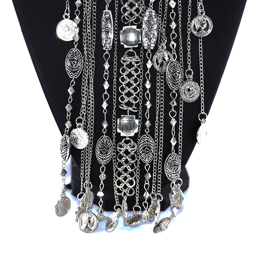 Classic Boho Ethnic Statement  - Vintage Collectible Coins บทวิจารณ์และราคา