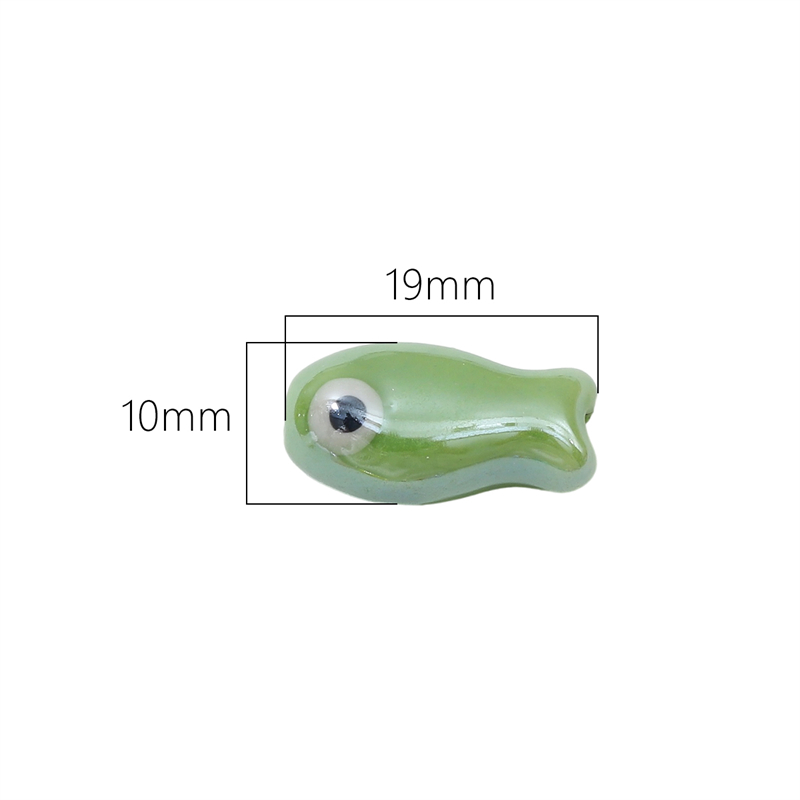 10Pcs Vintage Fish Ceramic Bea - Vintage Necklace บทวิจารณ์และราคา