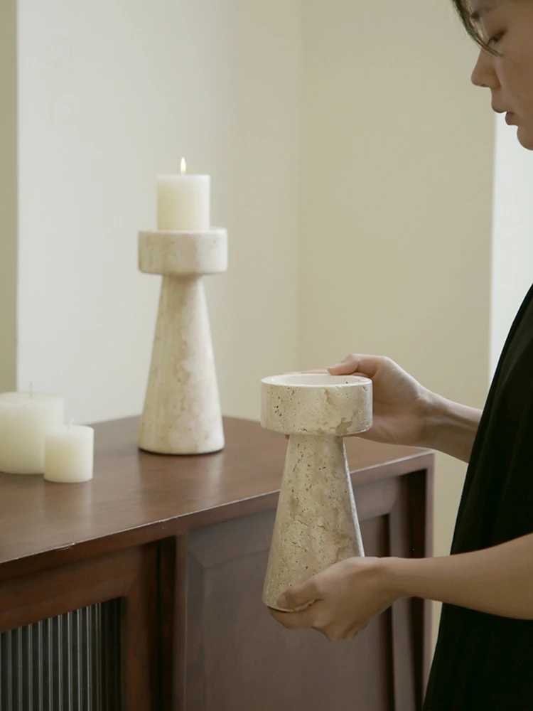 Minimalist Marble Candle Holde - Vintage Collectible Marbles บทวิจารณ์และราคา