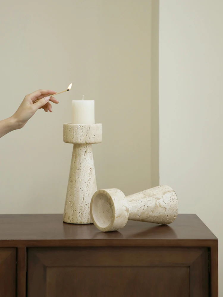 Minimalist Marble Candle Holde - Vintage Collectible Marbles บทวิจารณ์และราคา