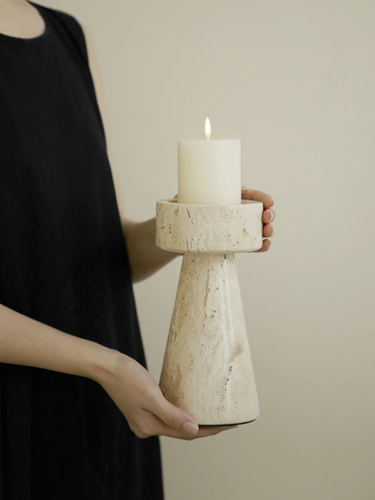 Minimalist Marble Candle Holde - Vintage Collectible Marbles บทวิจารณ์และราคา