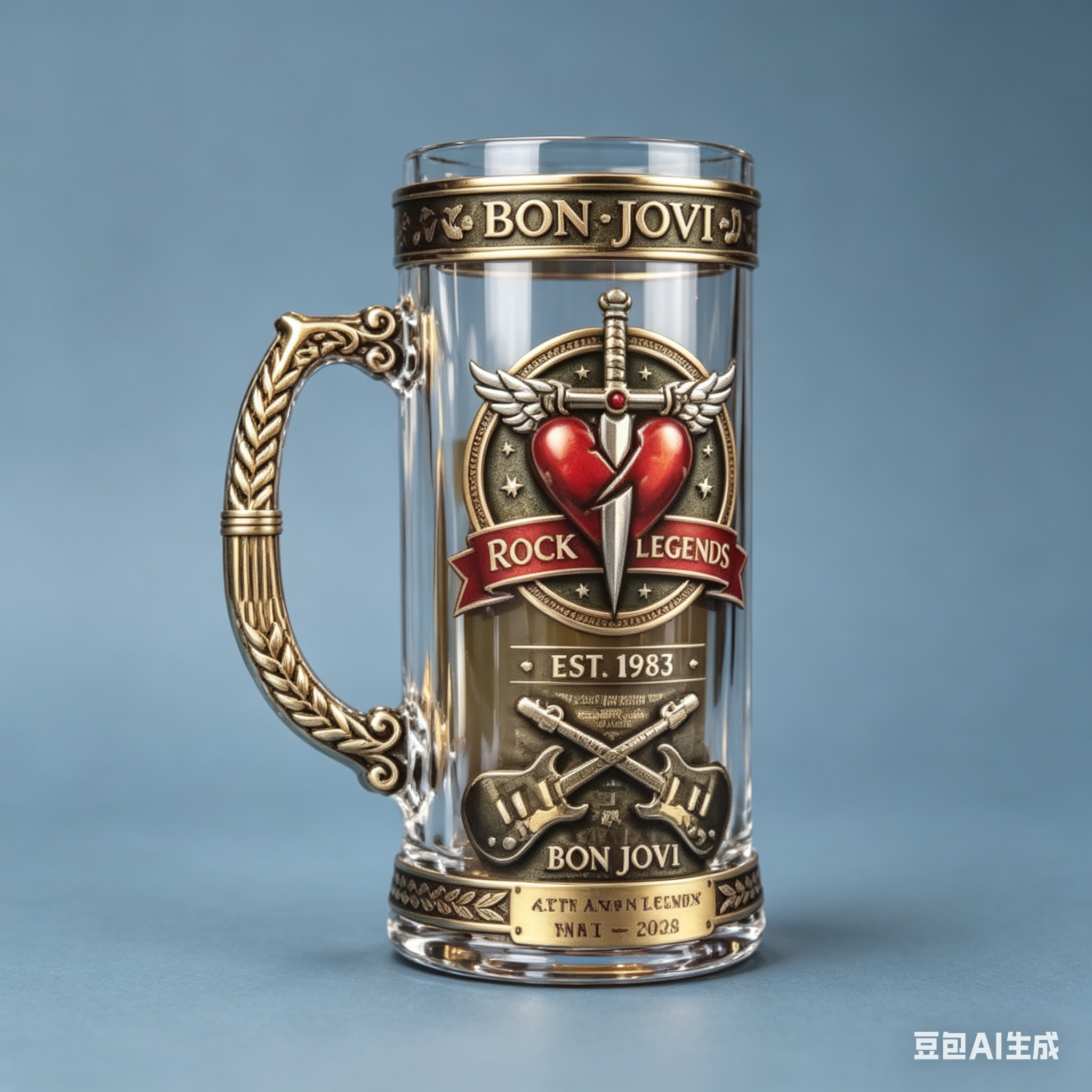 Bon Jovi 1983-2026 Rock Legend - Vintage Collectible Glass บทวิจารณ์และราคา
