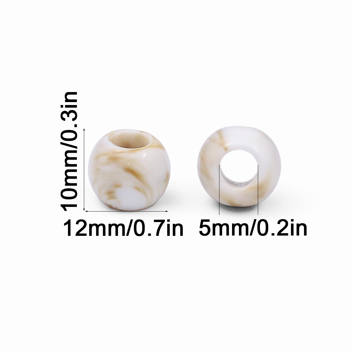 20/40/60pcs 12mm Large Hole Ma - Vintage Collectible Marbles บทวิจารณ์และราคา