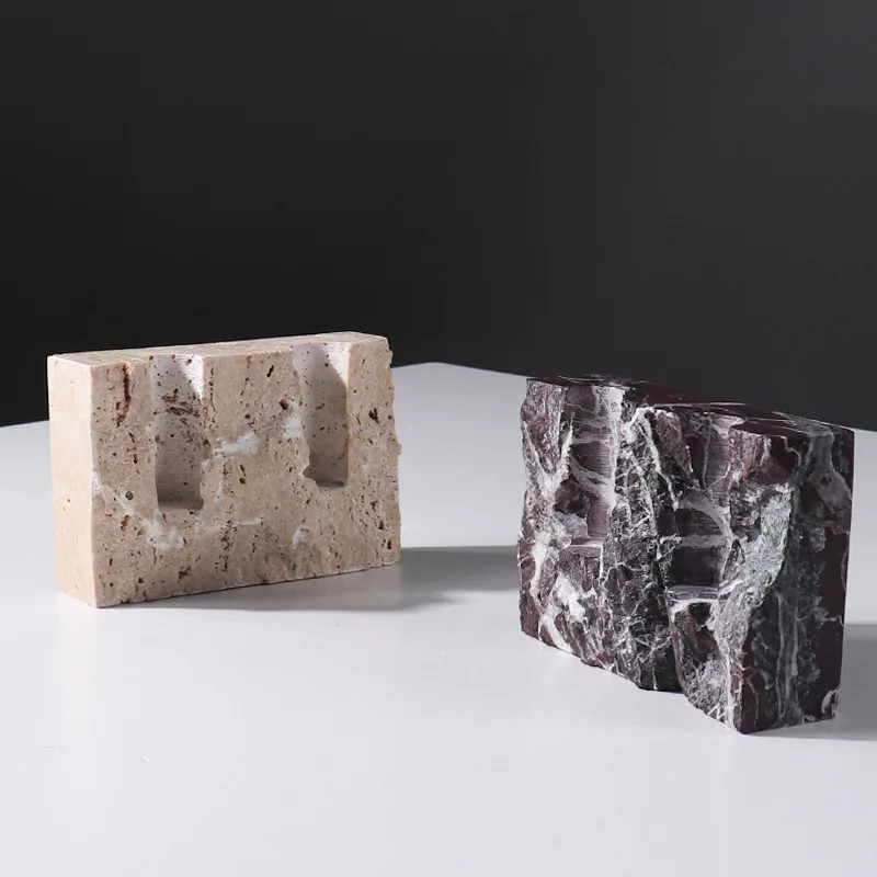 Natural Marble Stone Candle Ho - Vintage Collectible Marbles บทวิจารณ์และราคา