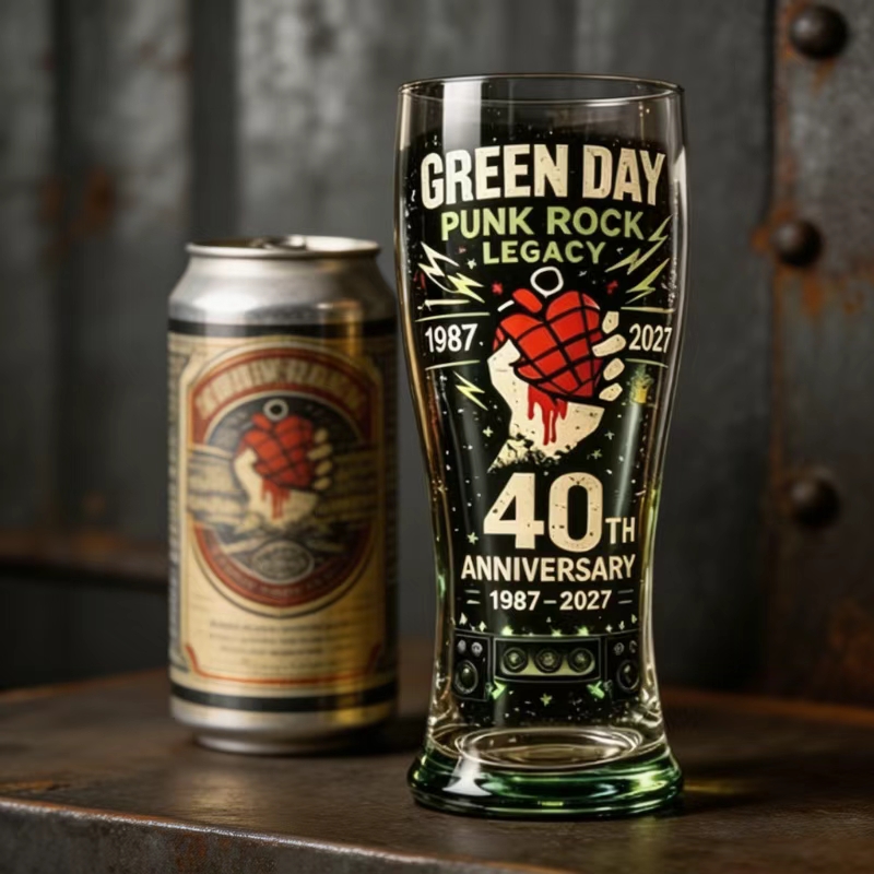 Retro Punk Rock 40 Year Commem - Vintage Collectible Glass บทวิจารณ์และราคา