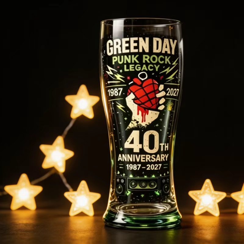 Retro Punk Rock 40 Year Commem - Vintage Collectible Glass บทวิจารณ์และราคา