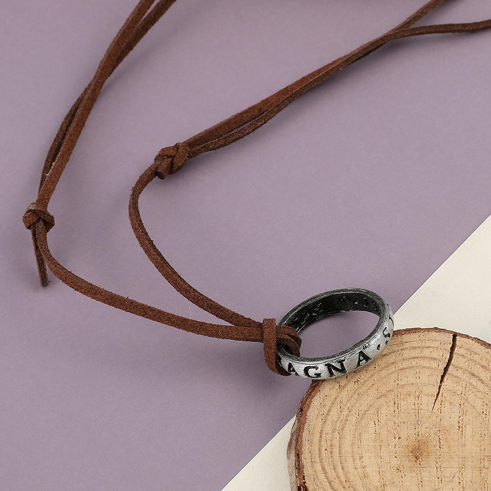 Game Anime Leather Chain Ring  - Vintage Necklace บทวิจารณ์และราคา