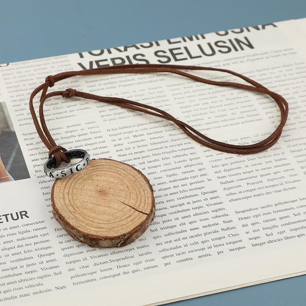 Game Anime Leather Chain Ring  - Vintage Necklace บทวิจารณ์และราคา