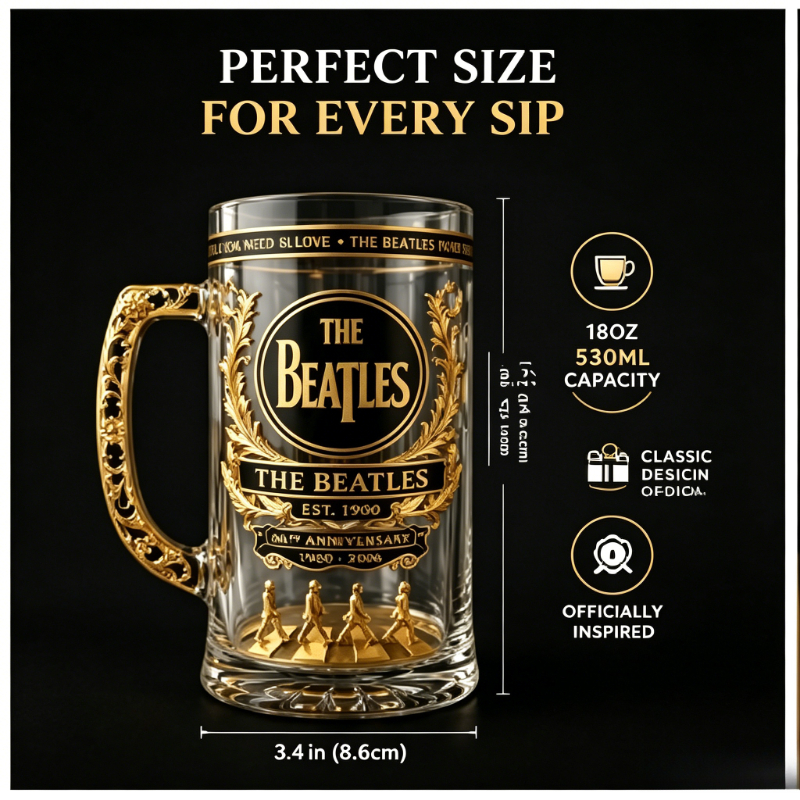 The  Beatles 66th Anniversary  - Vintage Collectible Glass บทวิจารณ์และราคา