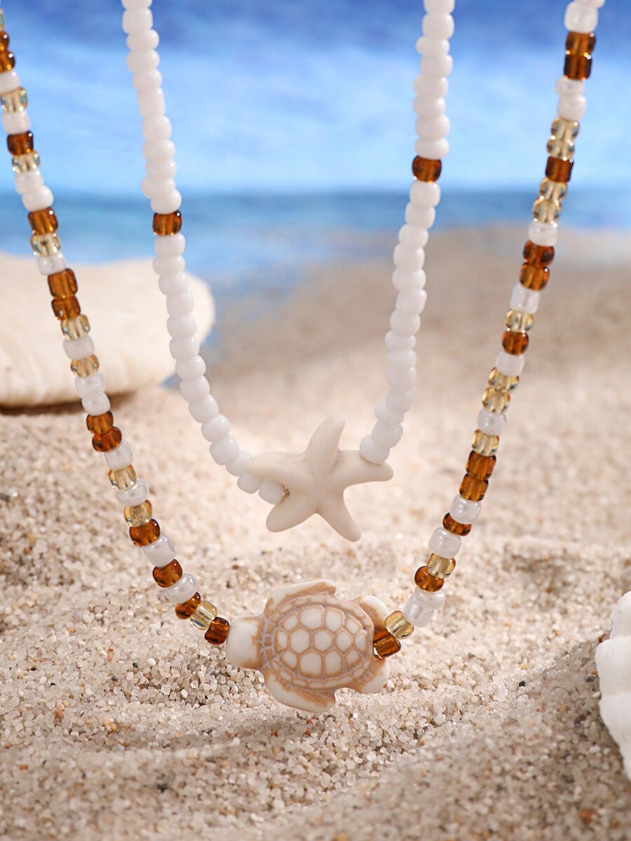 2pcs Vintage Bohemian Style St - Vintage Necklace บทวิจารณ์และราคา