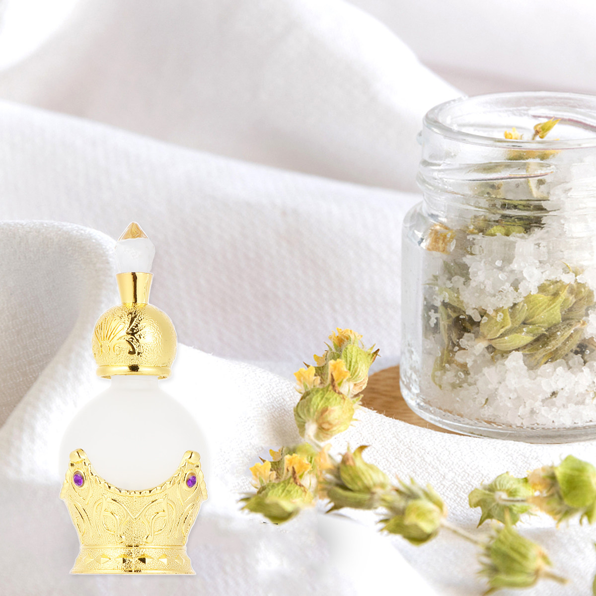 15Ml Gold Glass Perfume Bottle - Vintage Collectible Glass บทวิจารณ์และราคา