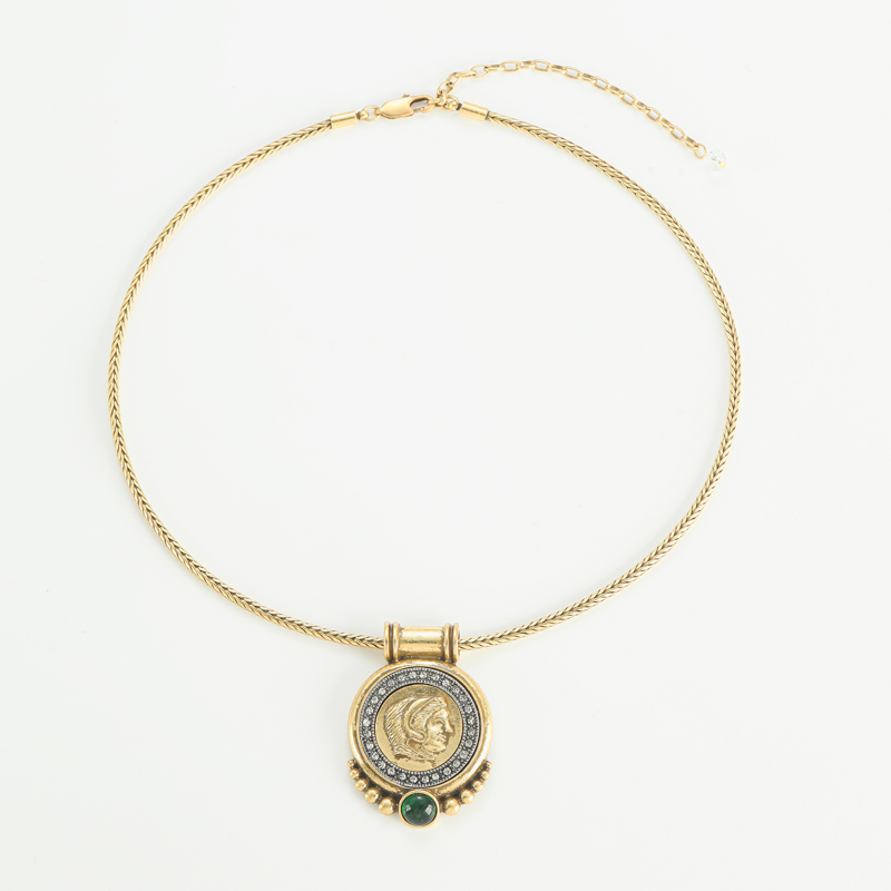 Head Ancient Coin Pendant Chok - Vintage Collectible Coins บทวิจารณ์และราคา