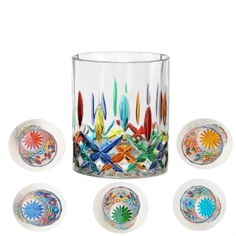 Designer Cup Colorful Jewelry  - Vintage Collectible Glass บทวิจารณ์และราคา