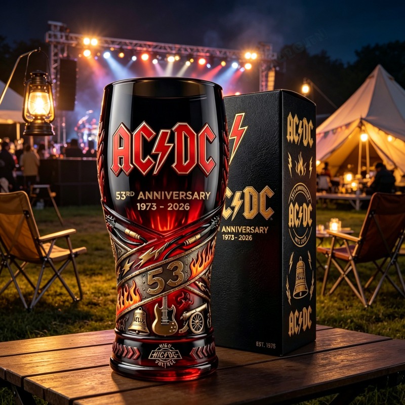 RURUYA AC/DC 53rd Anniversary  - Vintage Collectible Glass บทวิจารณ์และราคา