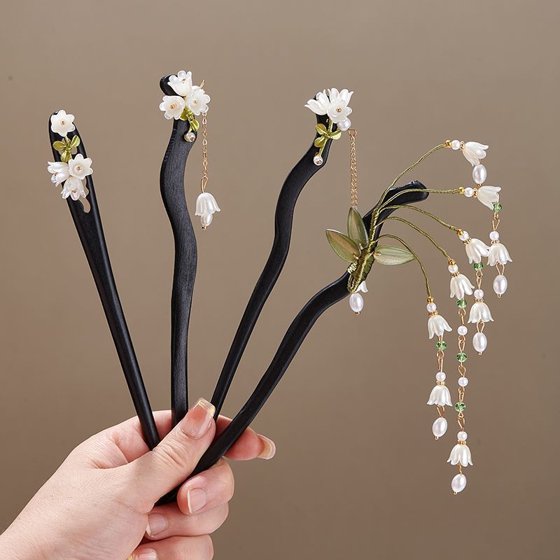 Wooden Flower Hairpin Vintage  - Vintage Collector บทวิจารณ์และราคา