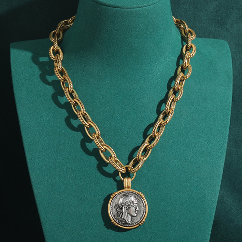 Vintage Chokers Necklace Ancie - Vintage Collectible Coins บทวิจารณ์และราคา