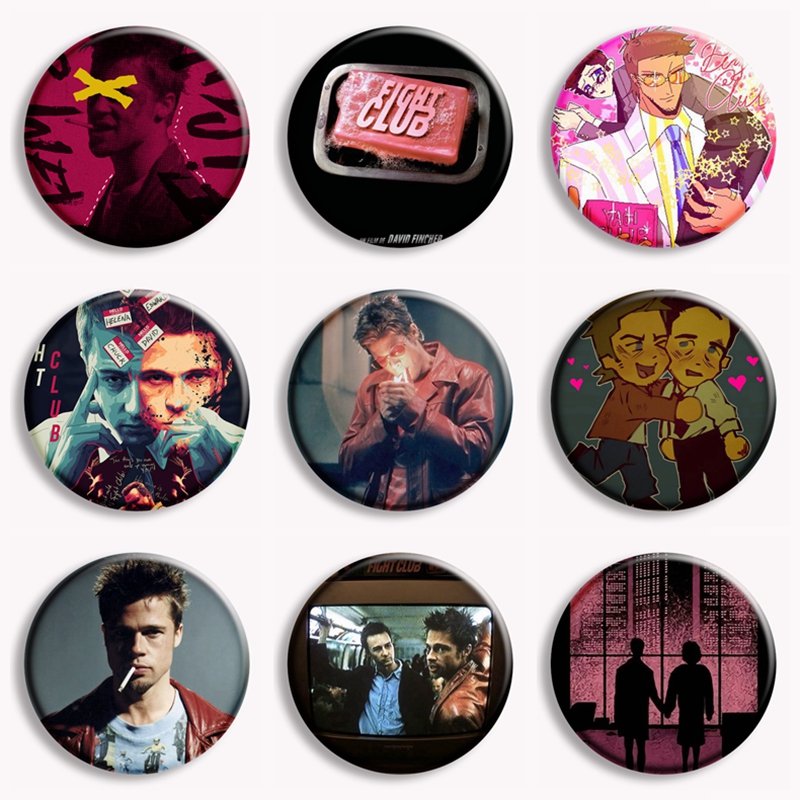 Retro Classic Movie Fight Club - Collectible Vintage Brooches บทวิจารณ์และราคา
