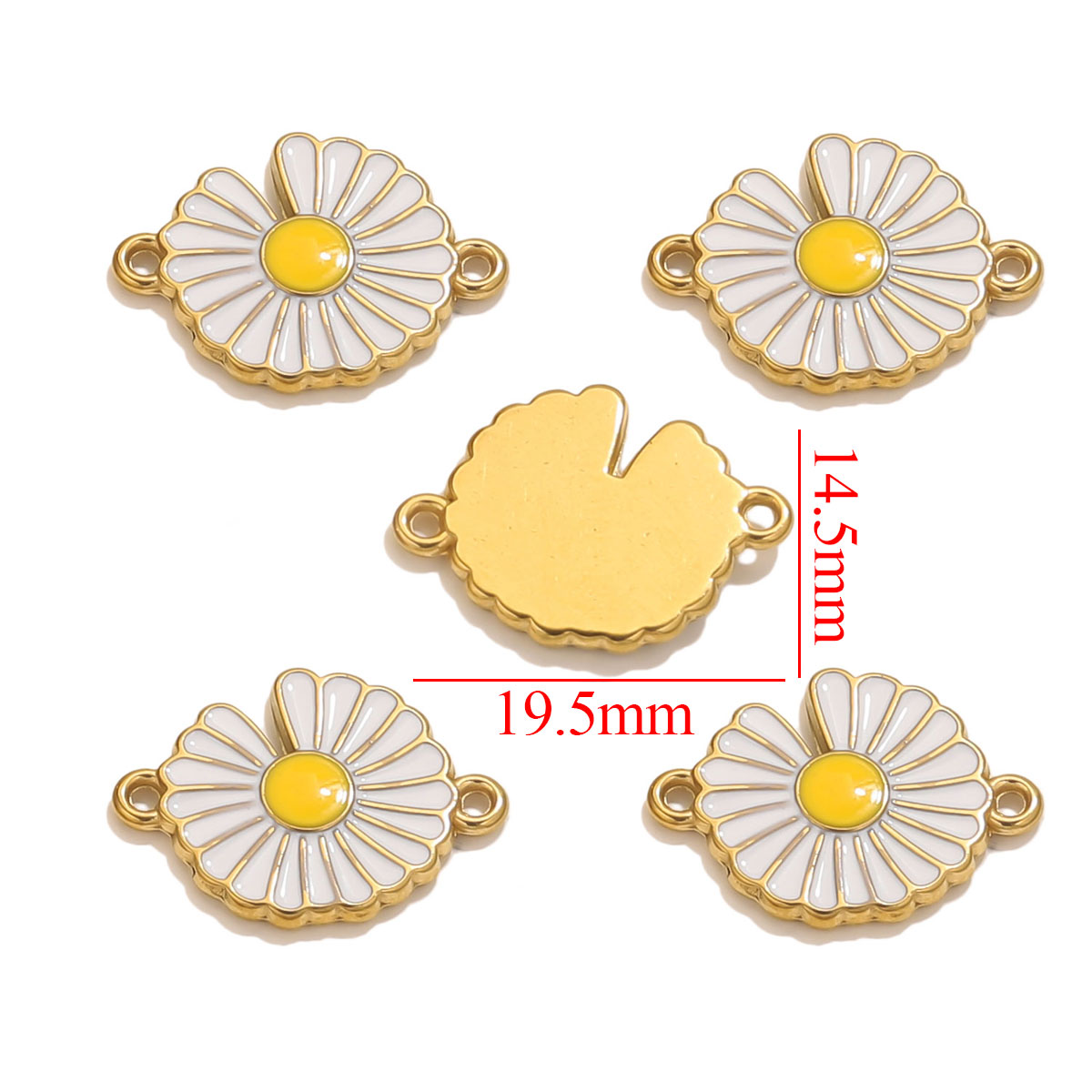 4pcs Stainless Steel Enamel Vi - Vintage Necklace บทวิจารณ์และราคา