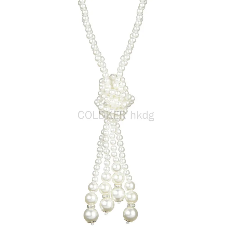 1920s Pearls Necklace Fashion  - Vintage Necklace บทวิจารณ์และราคา