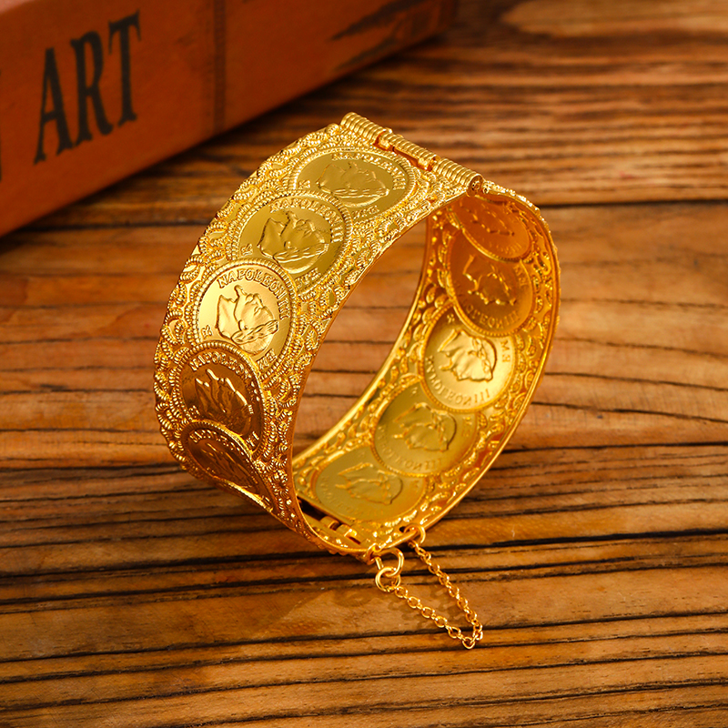 Vintage Coin Pattern Cuff Brac - Vintage Collectible Coins บทวิจารณ์และราคา