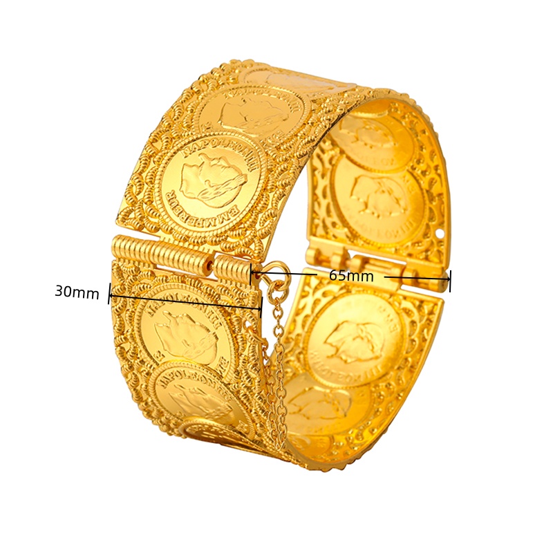 Vintage Coin Pattern Cuff Brac - Vintage Collectible Coins บทวิจารณ์และราคา
