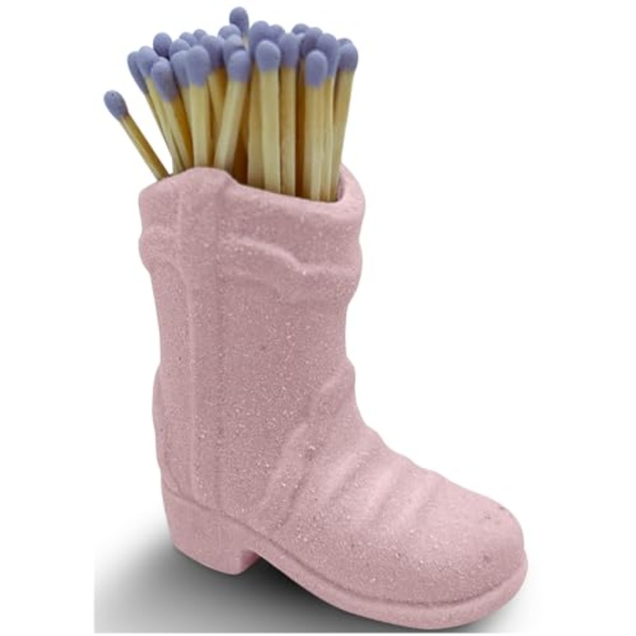 Cowboy Boot Ceramic Match Hold - Collectible Vintage Matches บทวิจารณ์และราคา