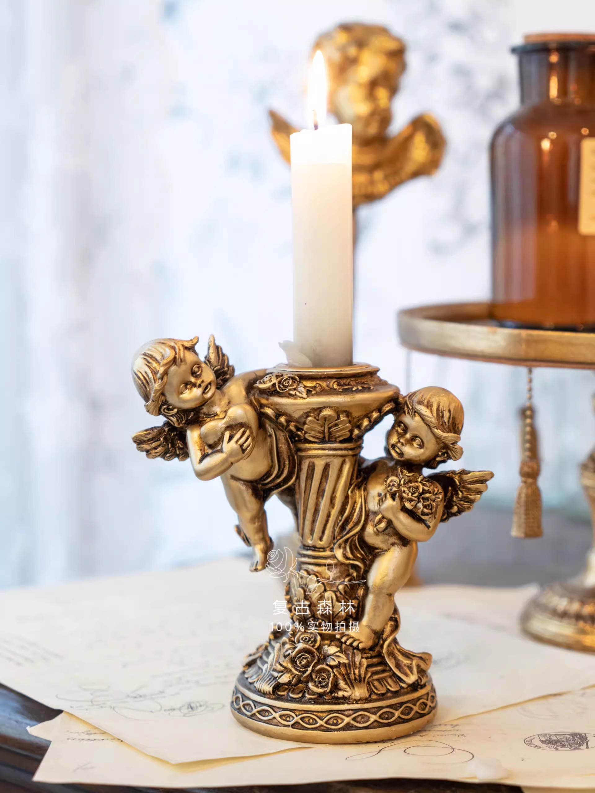 Vintage European style golden  - Collectible Vintage Matches บทวิจารณ์และราคา
