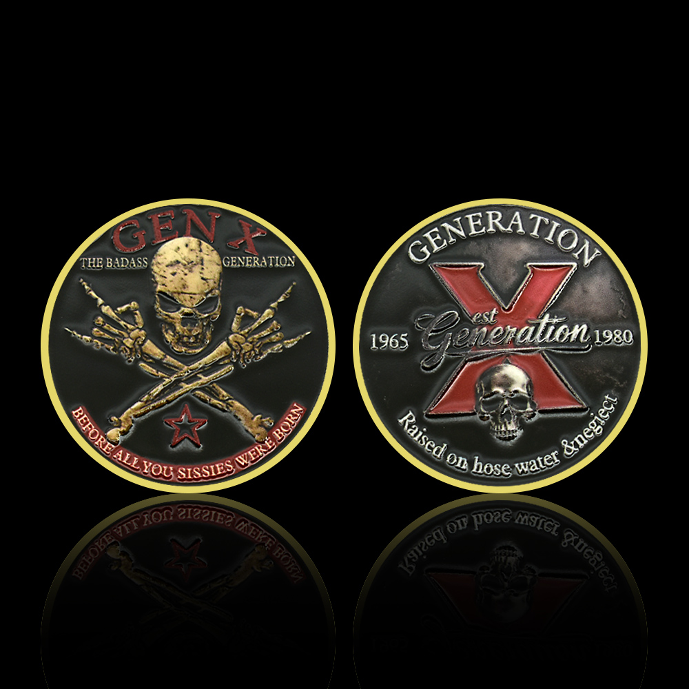 Generation X Skull Metal Coin  - Vintage Collectible Coins บทวิจารณ์และราคา