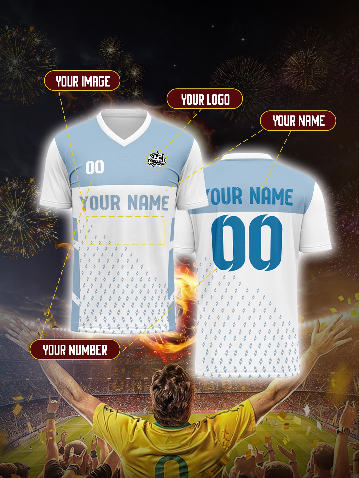 Custom Soccer Jersey With Cust - Vintage Collector บทวิจารณ์และราคา