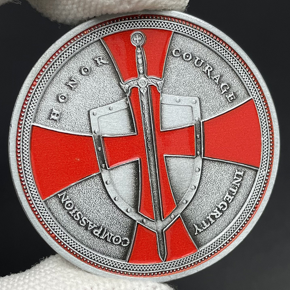 Knight Templar Challenge Coin  - Vintage Collectible Coins บทวิจารณ์และราคา