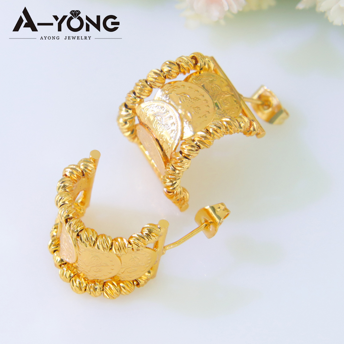 Turkish Vintage Coins Stud Ear - Vintage Collectible Coins บทวิจารณ์และราคา