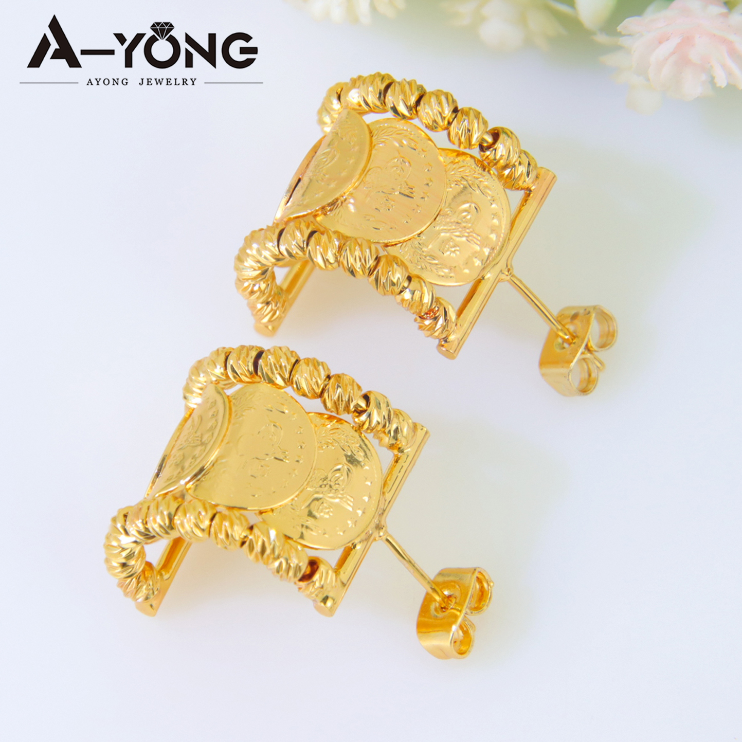 Turkish Vintage Coins Stud Ear - Vintage Collectible Coins บทวิจารณ์และราคา